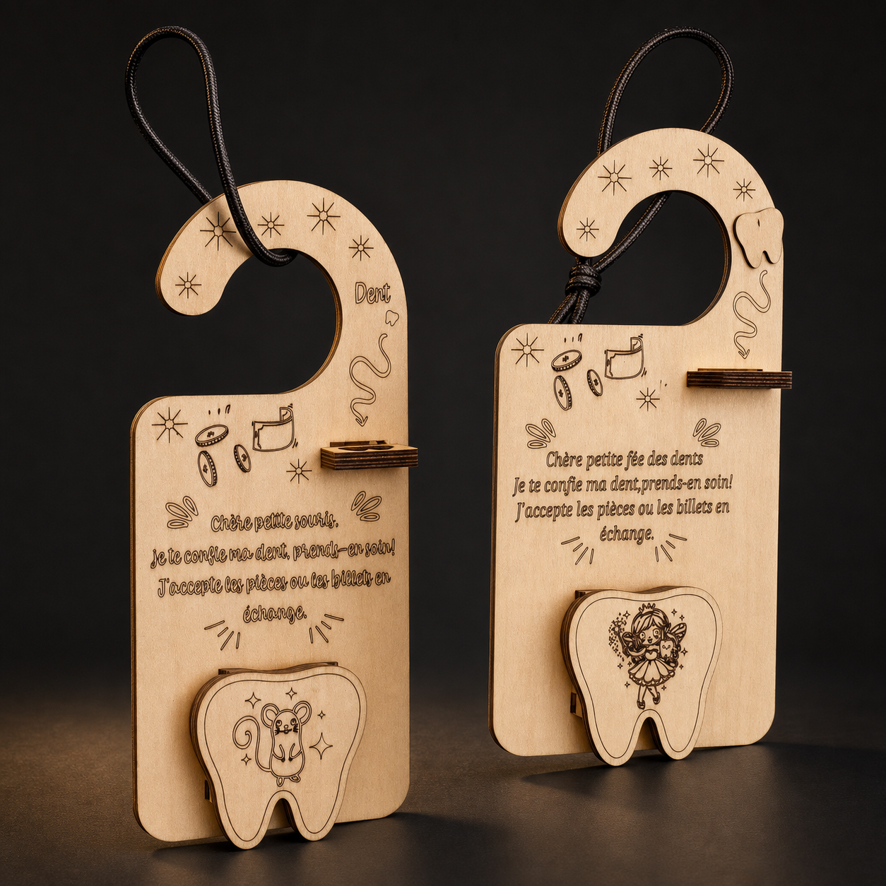 Porte dent de lait, création artisanale personnalisée