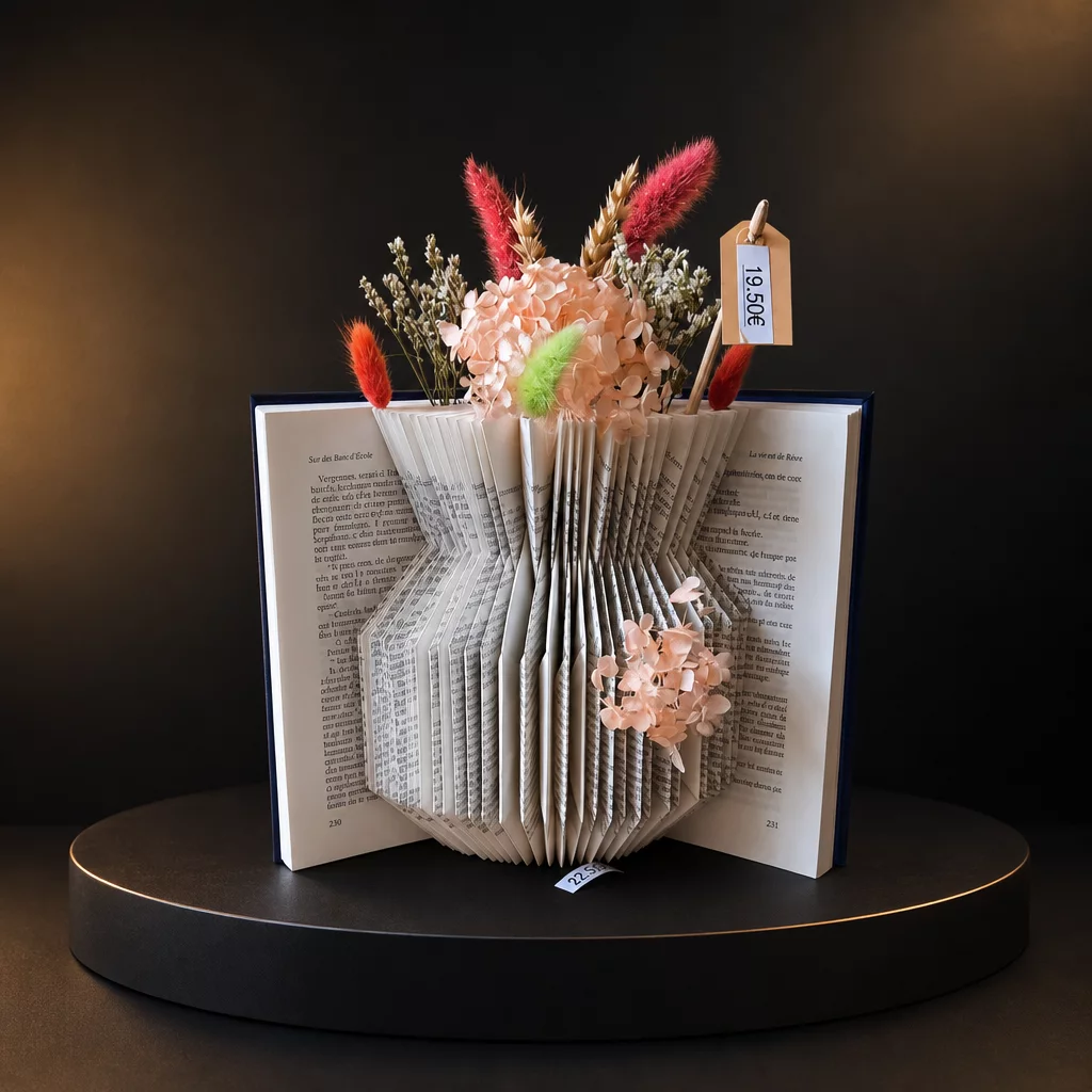Livre fleurs séchées