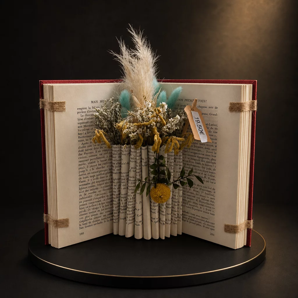 Livre fleurs séchées, vue 2
