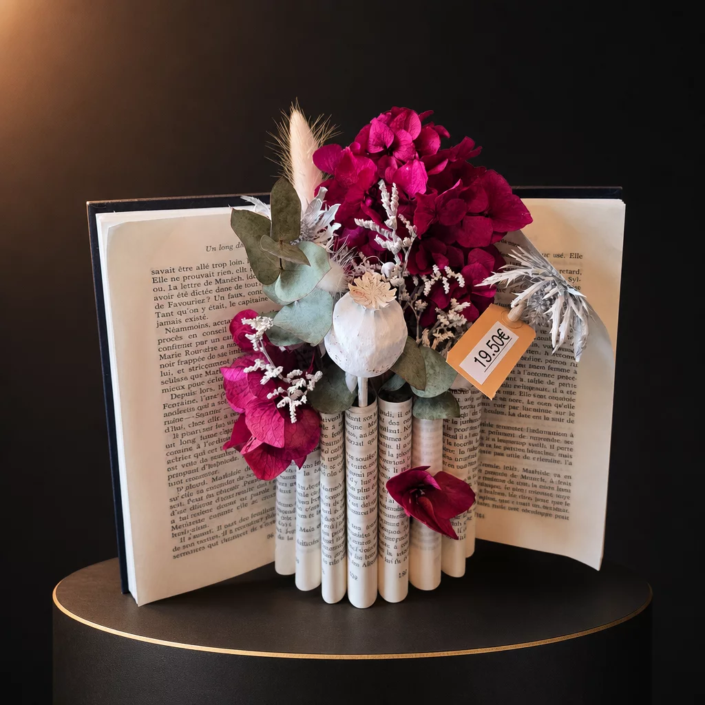 Livre fleurs séchées, vue 3